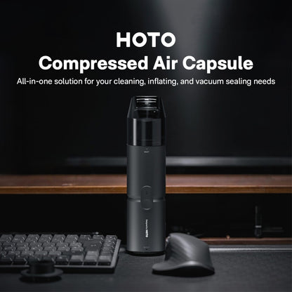 HOTO Compressed Air Capsule, 4-in-1 Work Station, Air Duster & Handheld Vacuum